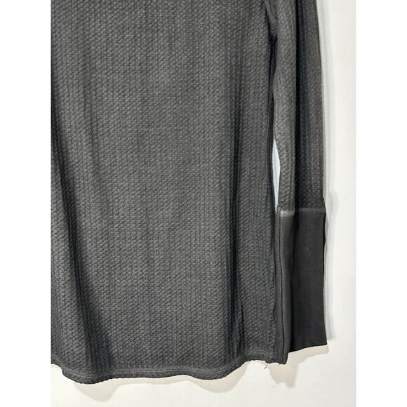 Aratta Silent Journey Boho Lace Thermal Long Sleeve Gray Top Size Small NWT - Picture 14 of 14